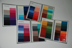 Kartor som visar de olika färgskalorna.